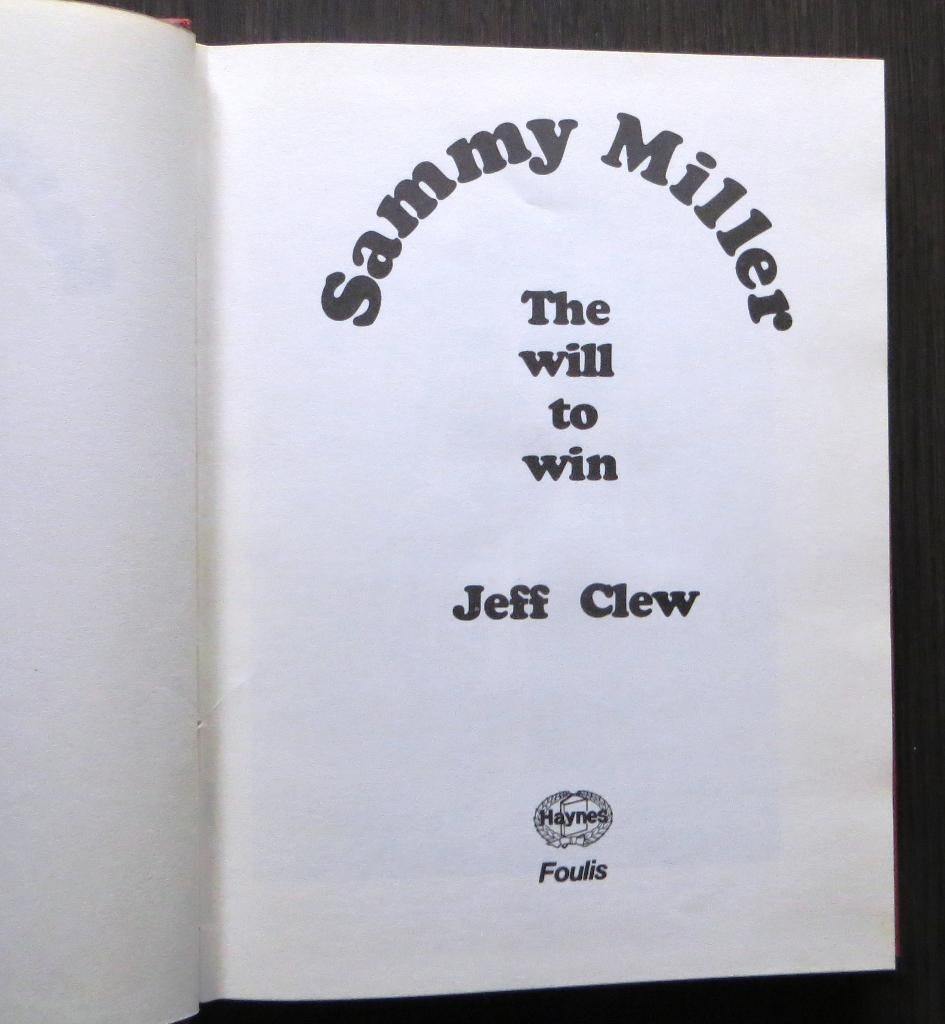 Sammy Miller - Will to win - 1e druk, 1976 (trial & wegrace), Verzenden, Gelezen, Algemeen