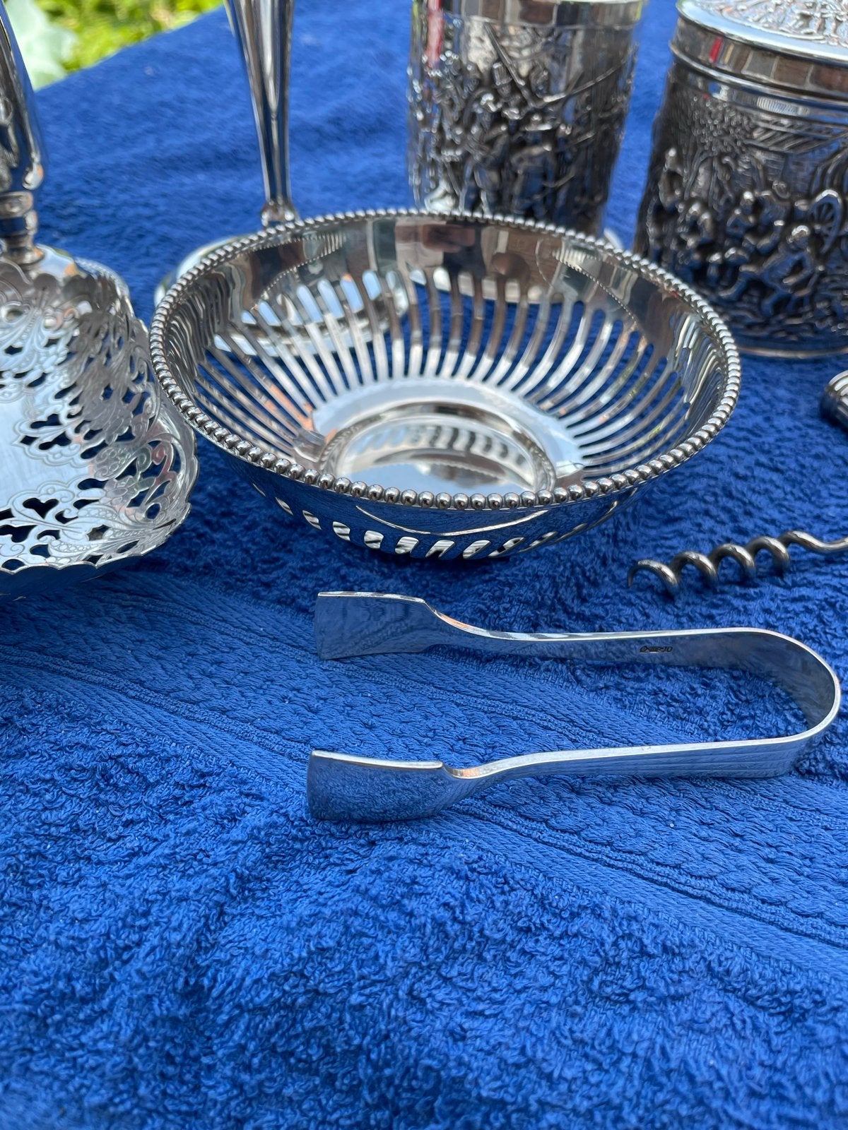 Diverse verzameling verzilverde items, Ophalen of Verzenden, Zilver