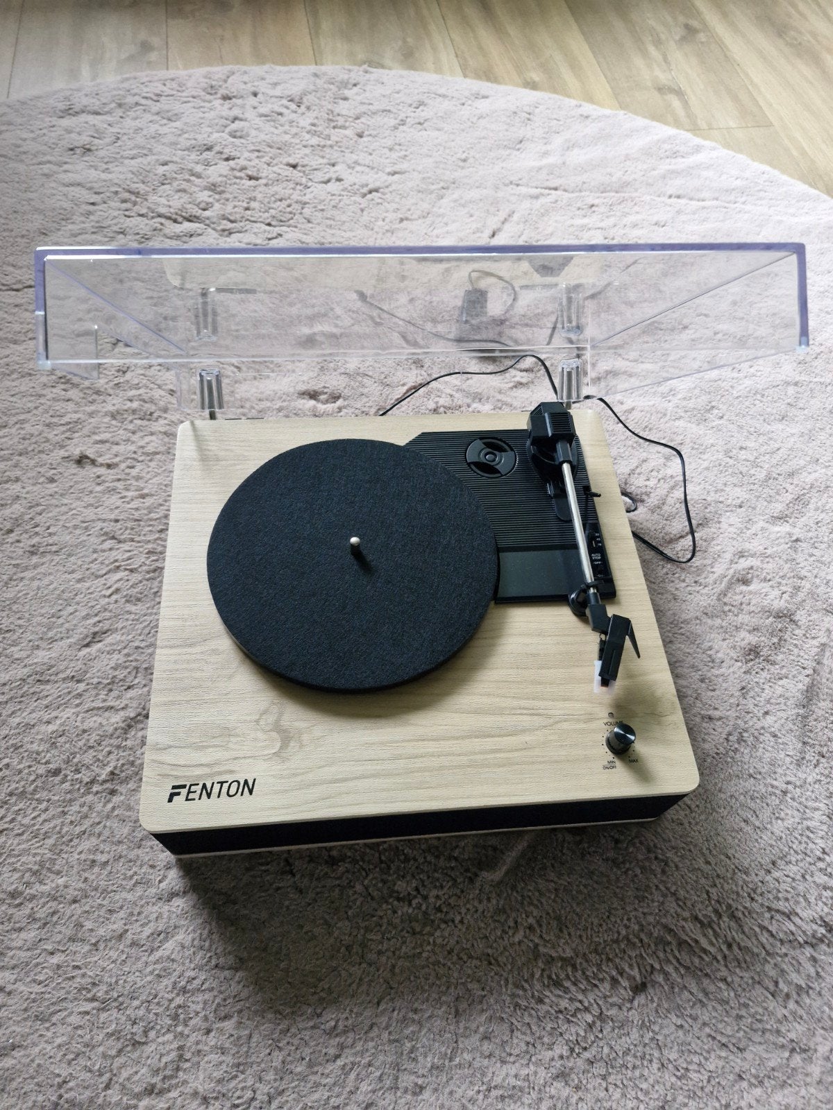 Fentom RP112L  platenspeler kleur lichtbruin., Ophalen, Nieuw, Platenspeler, Overige merken