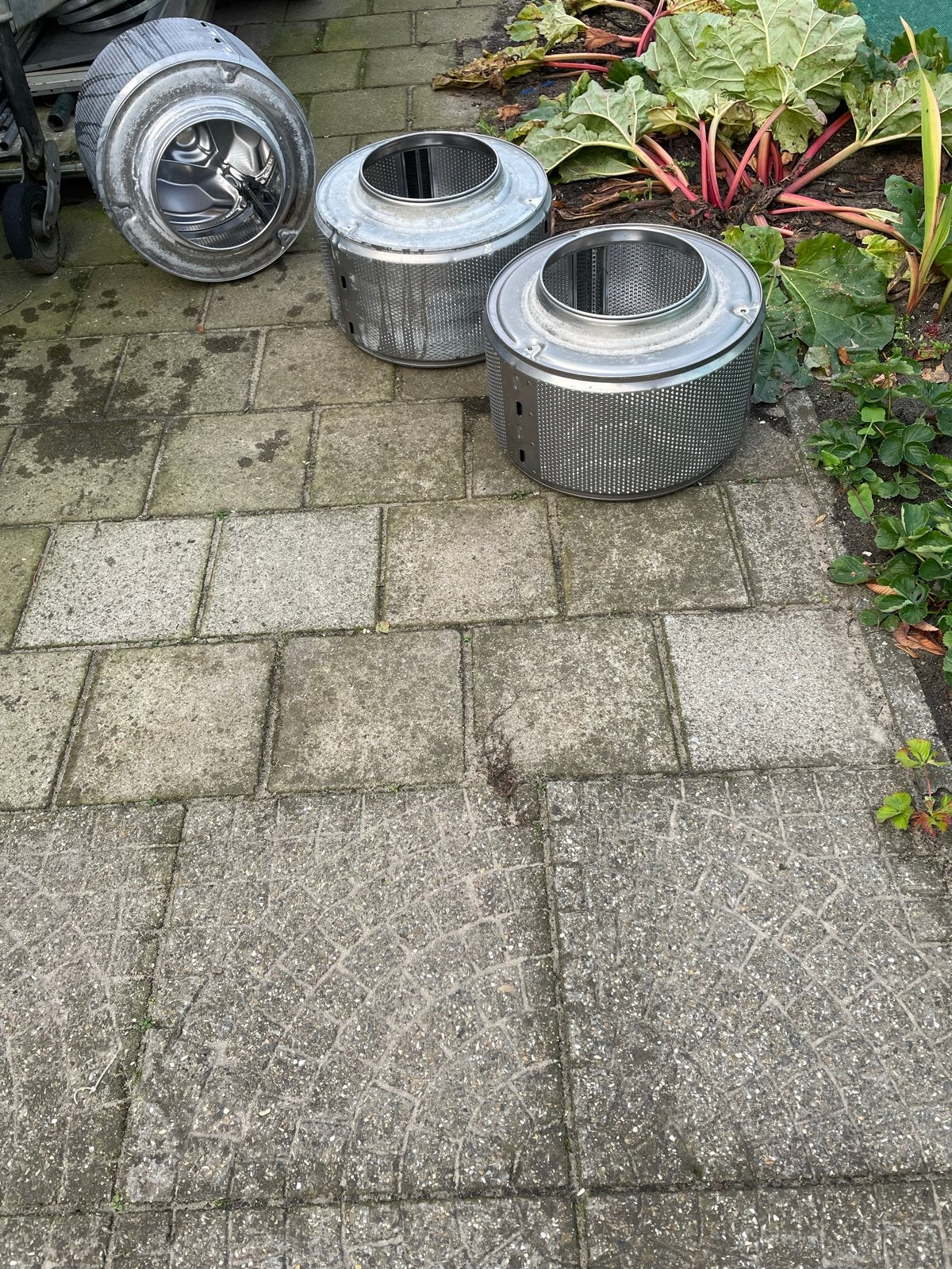 3 Vuurkorven van wasmachinetrommels, Ophalen, Gebruikt, Vuurkorf