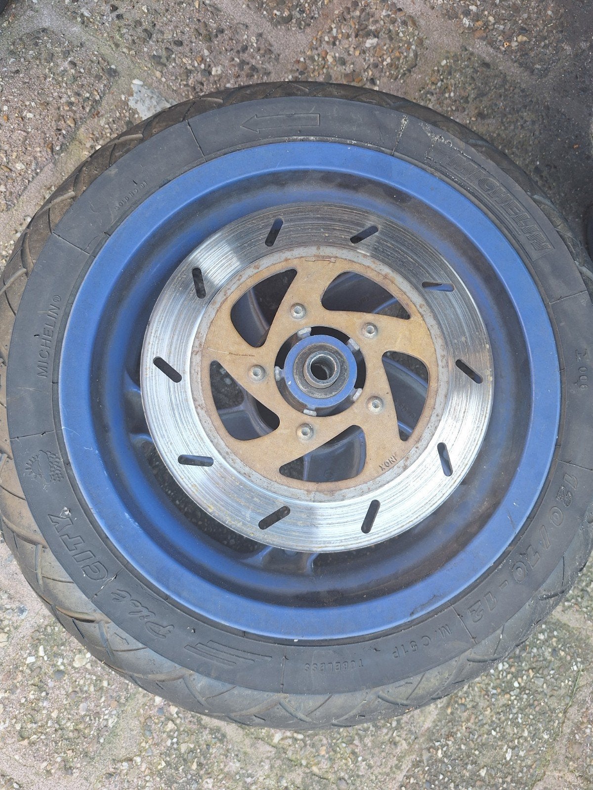 gilera runuer band en paars velg en remschijf, Ophalen of Verzenden, Gebruikt, Overige typen, Overige merken