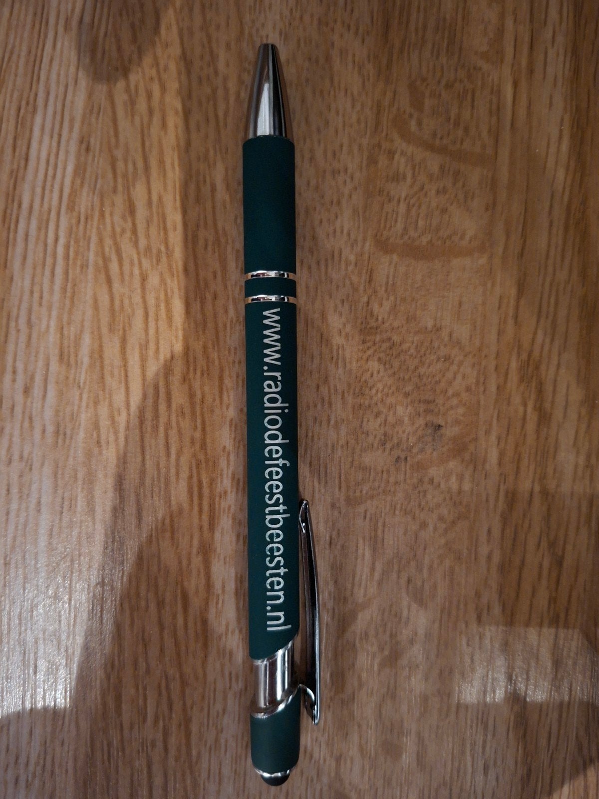 Groene Pen Radio De Feestbeesten, Overige merken, Balpen, Nieuw, Ophalen of Verzenden