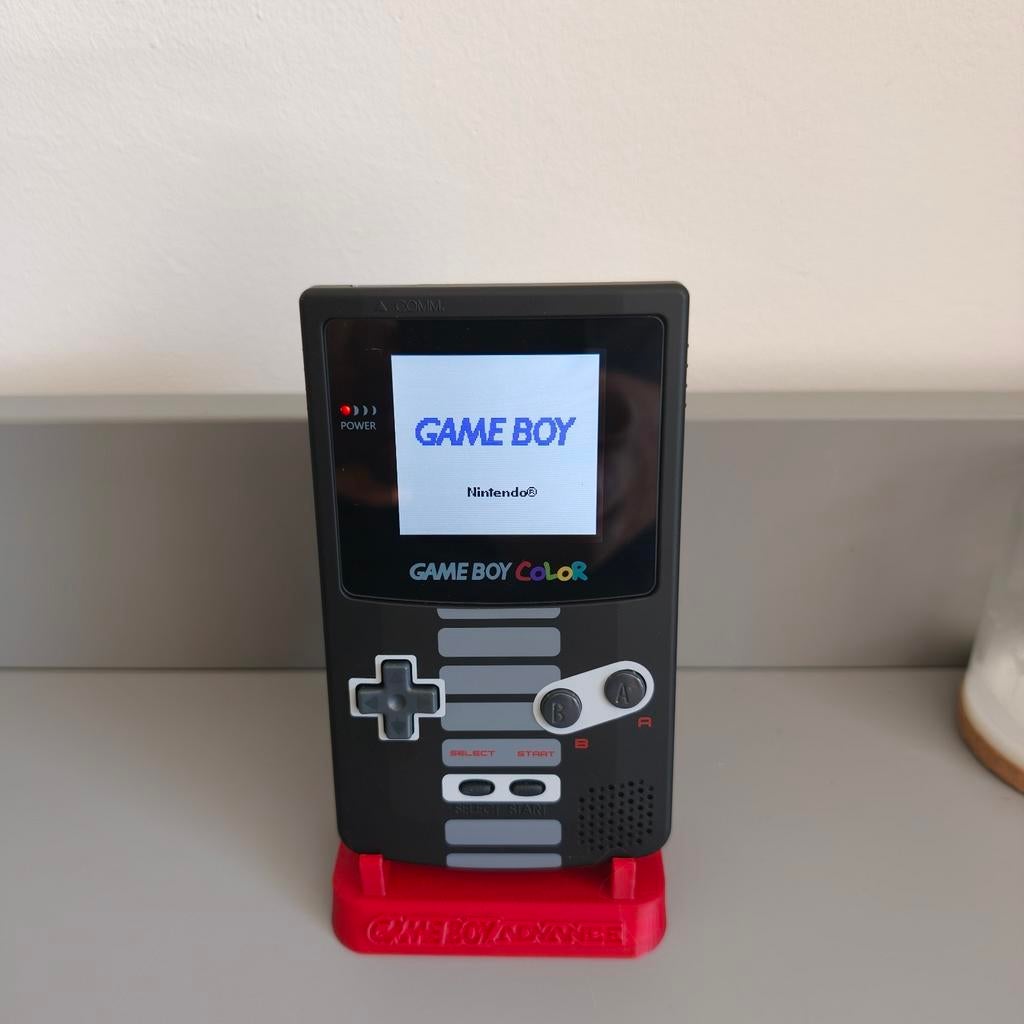 Nintendo Game Boy Color IPS mod met Mario golf, Spelcomputers en Games, Games | Nintendo Game Boy, 1 speler, Ophalen of Verzenden