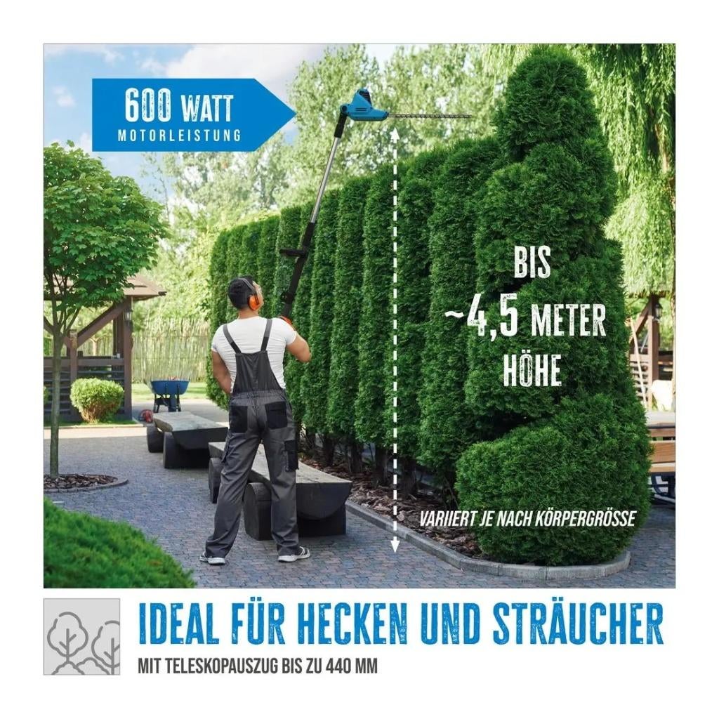 Gude GTHS 6045.1 Telescopische heggenschaar 45 cm!!, Ophalen, Nieuw, Elektrisch, Güde