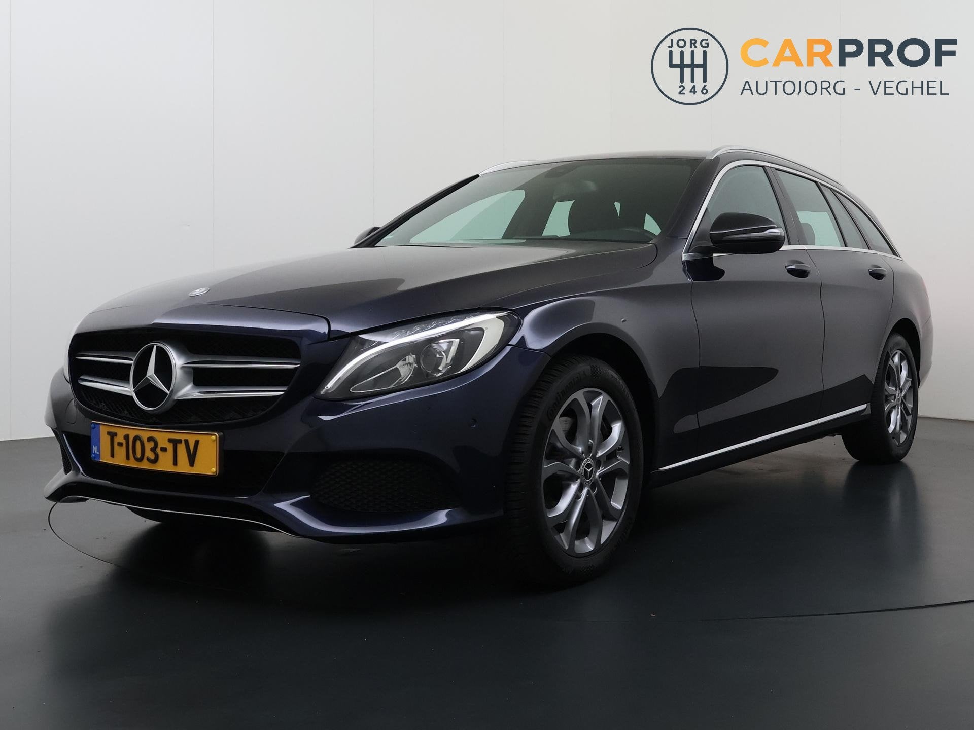 Mercedes-Benz C-klasse Estate 200 CDI Ambition Avantgarde Tr, Auto's, Automaat, 4 cilinders, Blauw, Leder en Stof