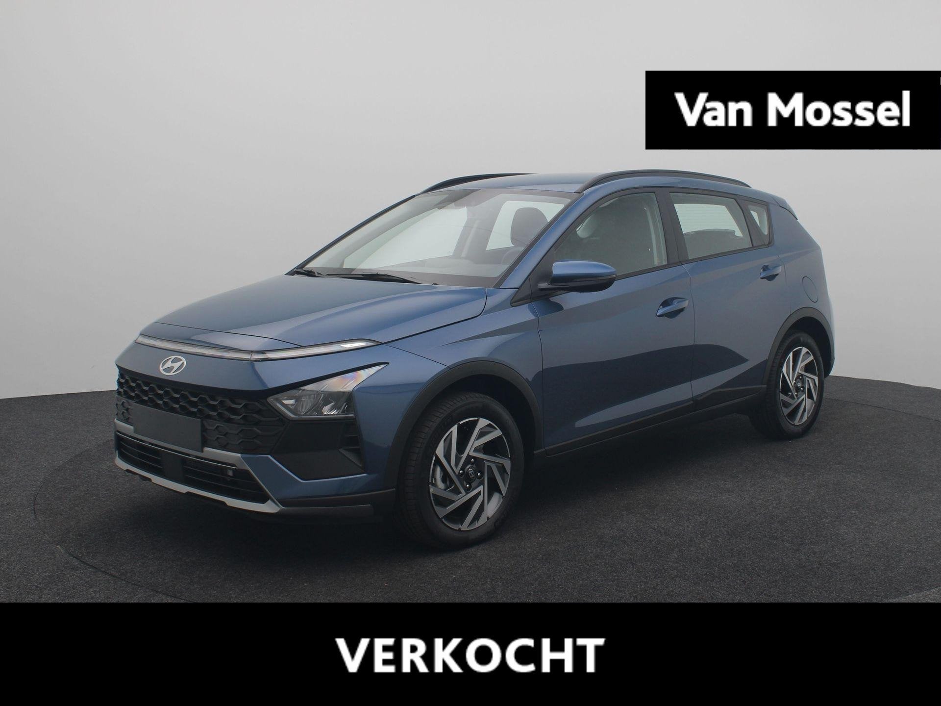 Hyundai Bayon 1.0 T-GDI Comfort | Automaat | Airco | Cruise, Auto's, Gebruikt, Blauw, Origineel Nederlands, Bedrijf
