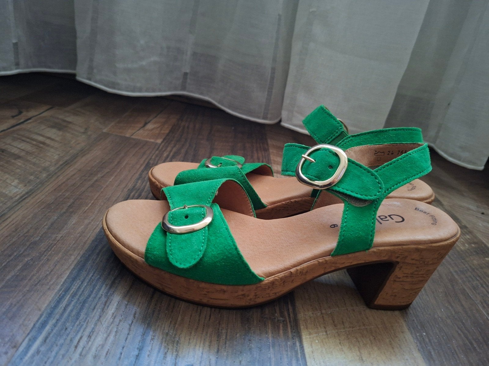 Gabor Maat 39, Nieuw, Groen, Sandalen of Muiltjes, Ophalen of Verzenden