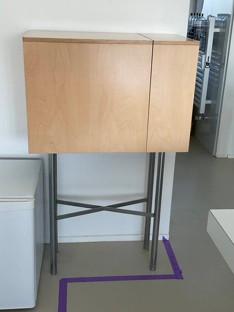 Exclusieve design bar/huisbar "Pandora" – Konstantin Grcic v, Met klep(pen), 50 tot 100 cm, 25 tot 50 cm, Ophalen