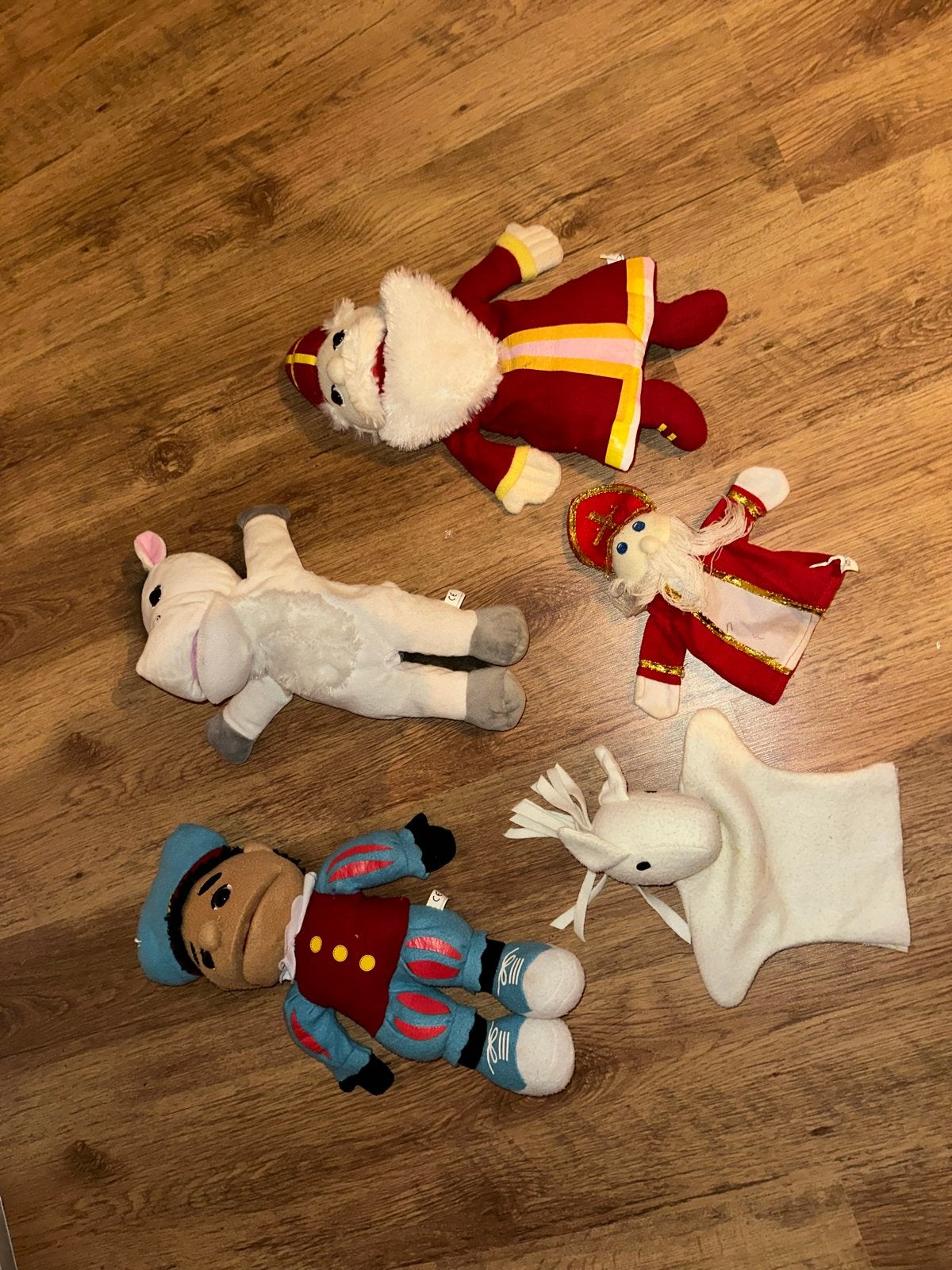 Sinterklaas en Piet poppen en kleding set, Ophalen of Verzenden, Gebruikt, 110 t/m 116, Jongen of Meisje
