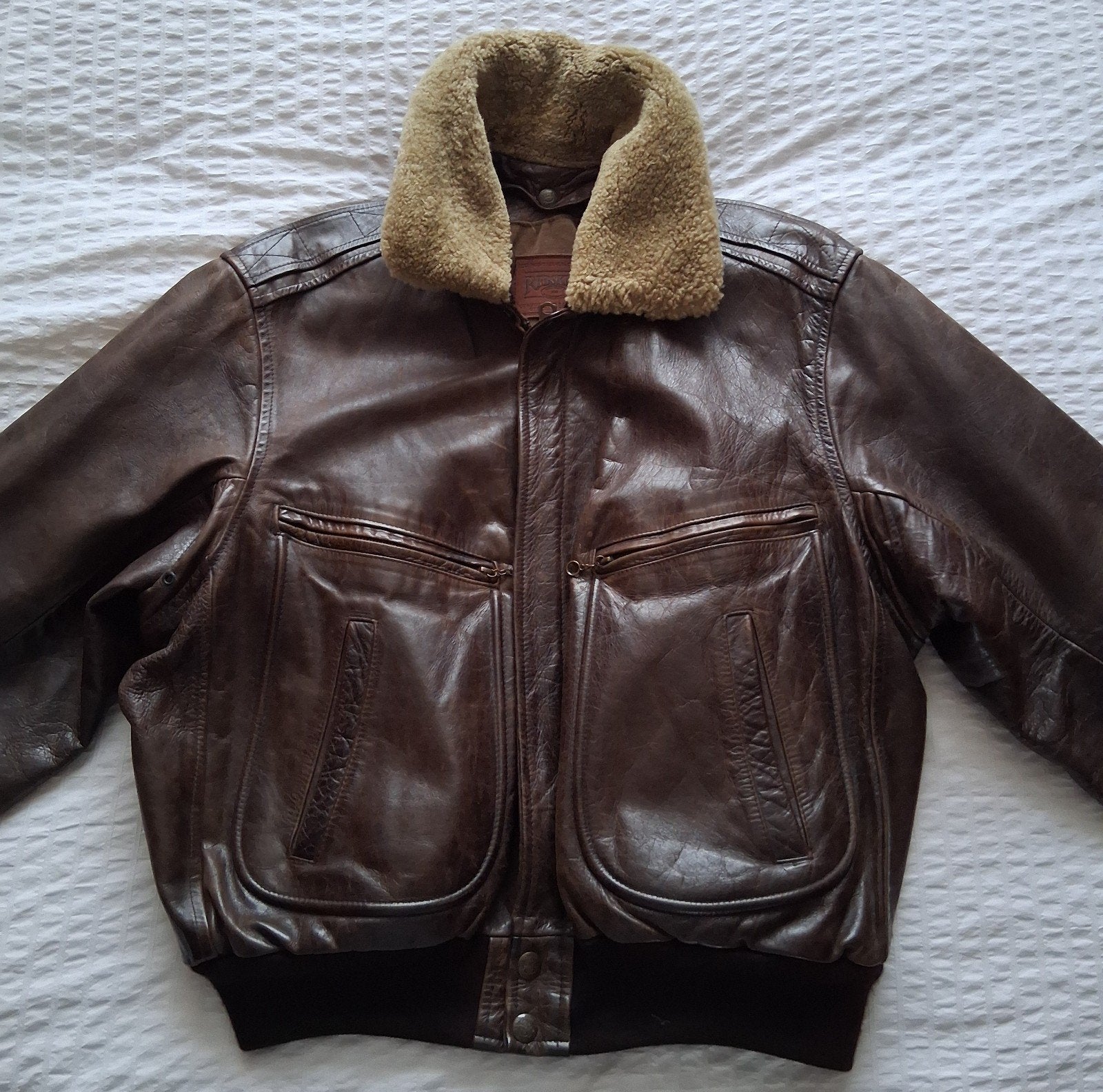 Originele Redskin Bomber Jack Xl, Motoren, Ophalen, Redskin, Heren, Jas | leer