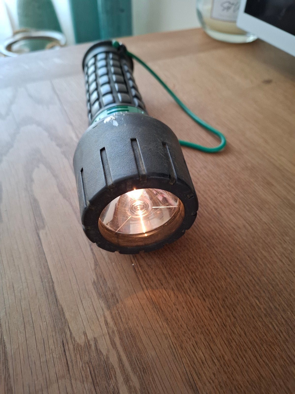 Vintage garrity zaklamp, Ophalen of Verzenden, Gebruikt, Batterij