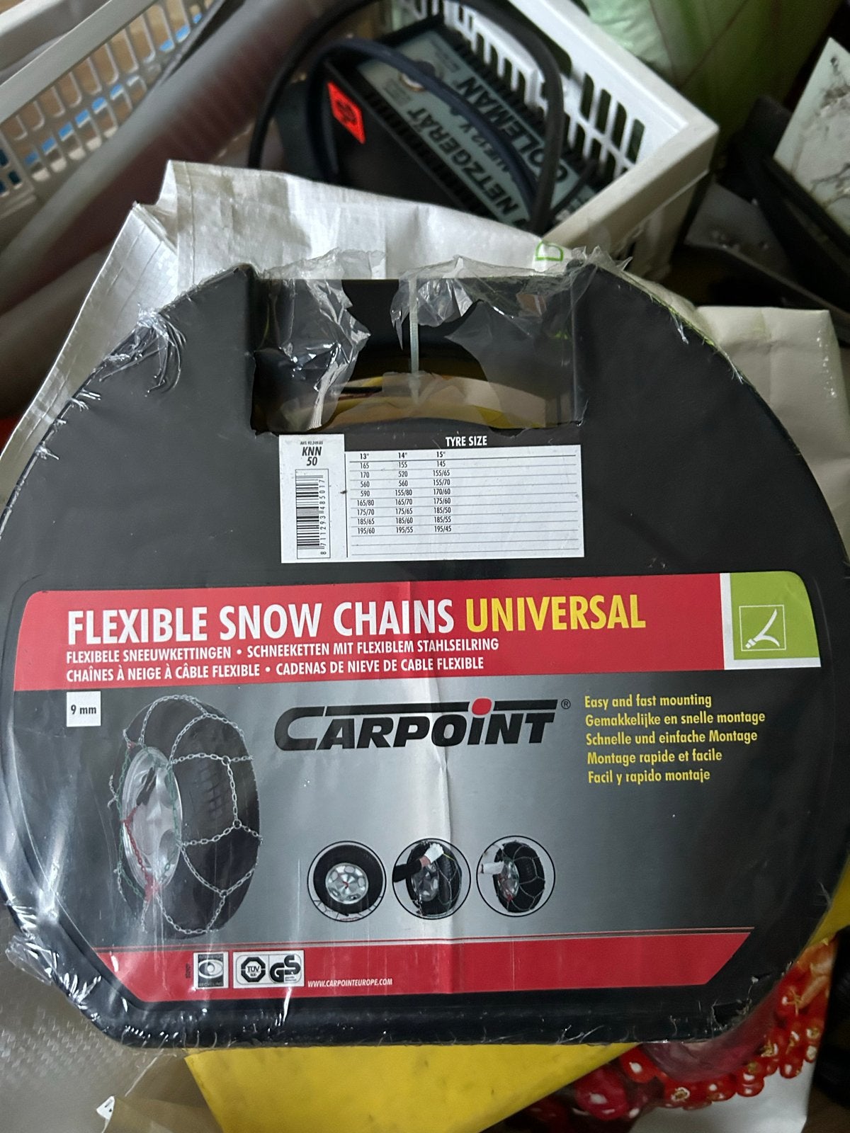 Carpoint Universele Flexibele Sneeuwkettingen 9mm, Ophalen, Nieuw