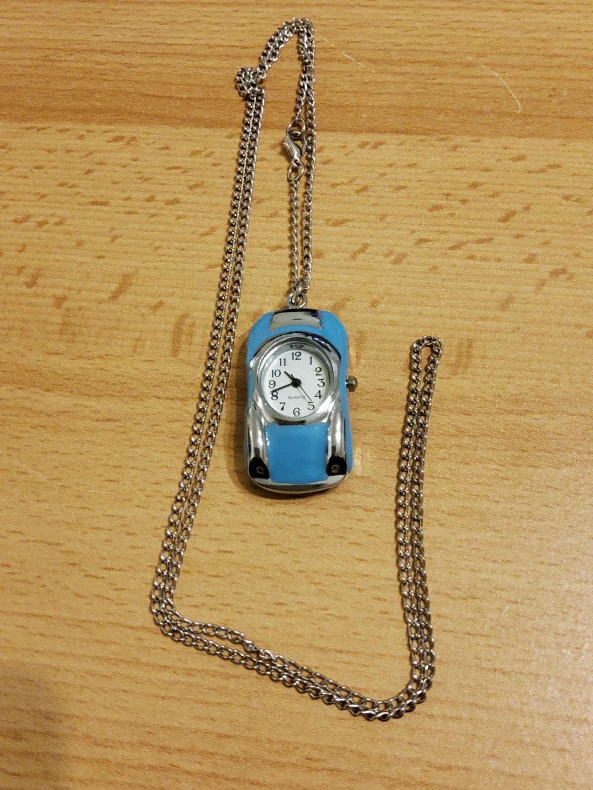 Auto Klok Ketting Hanger - Blauw, Gebruikt, Blauw, Ophalen of Verzenden, Overige materialen