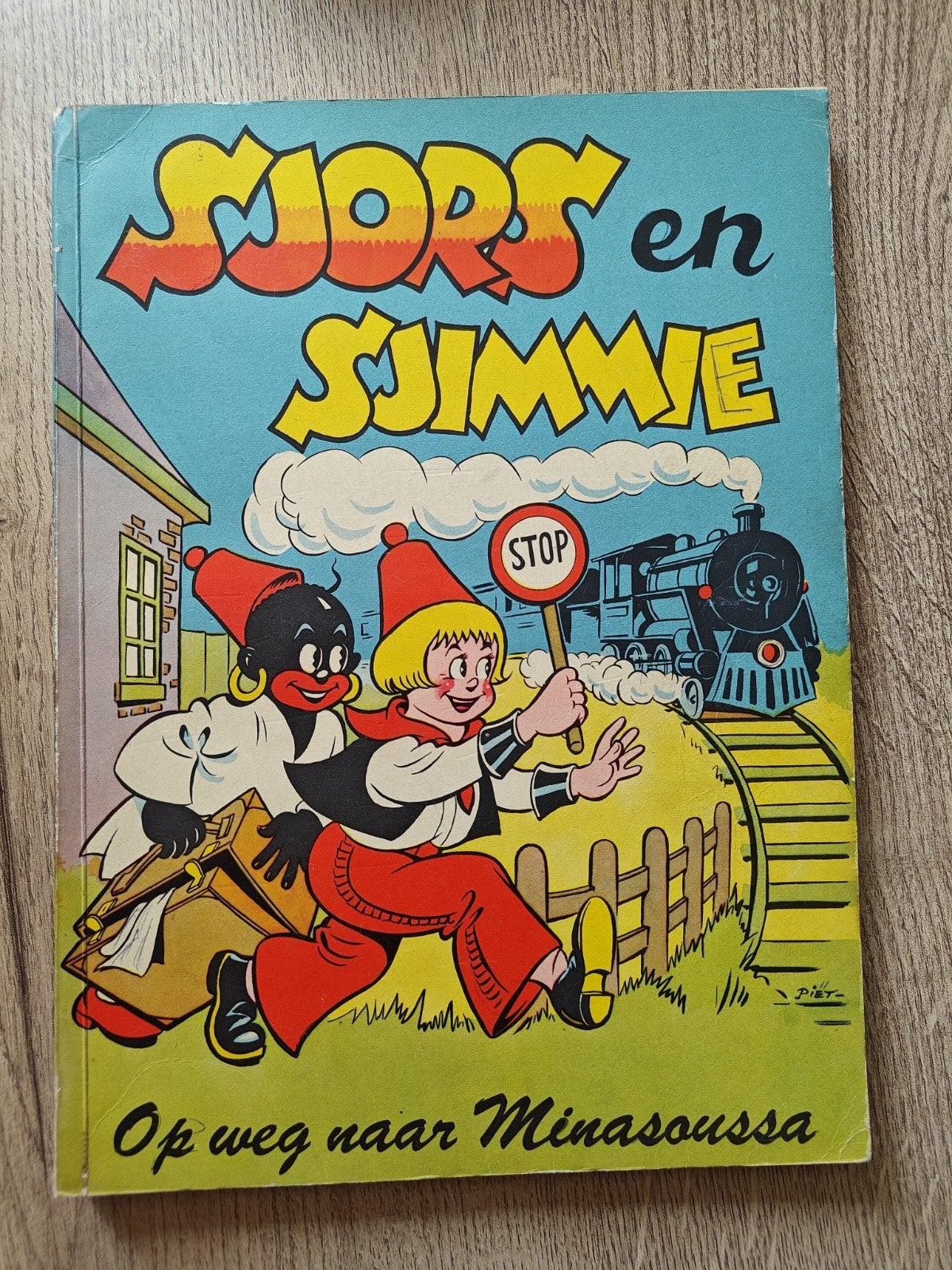 Sjors en Sjimmie: Op weg naar Minasoussa (Oud stripboek), Boeken, Eén stripboek, Ophalen of Verzenden, Gelezen, Frans Piët