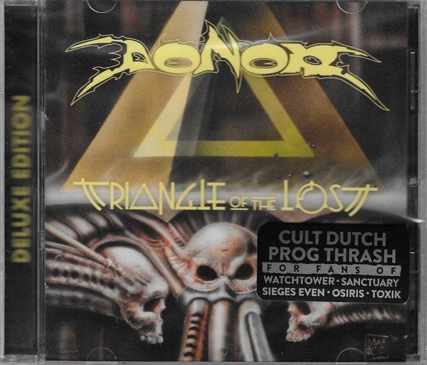 Donor - Triangle of the Lost CD NL Prog Thrash Metal 1989-93, Metal, Ophalen of Verzenden, Album, Inclusief doosje