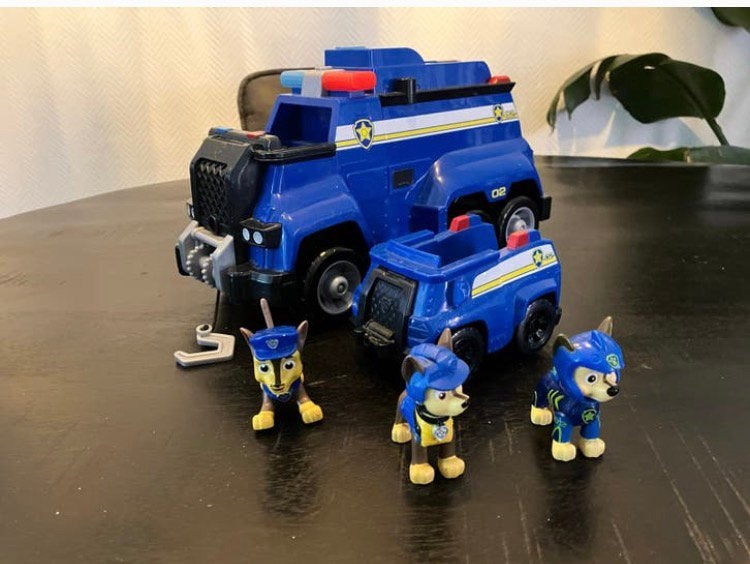 Paw Patrol Chase voertuigen, Kinderen en Baby's, Speelgoed | Actiefiguren, Ophalen of Verzenden, Zo goed als nieuw