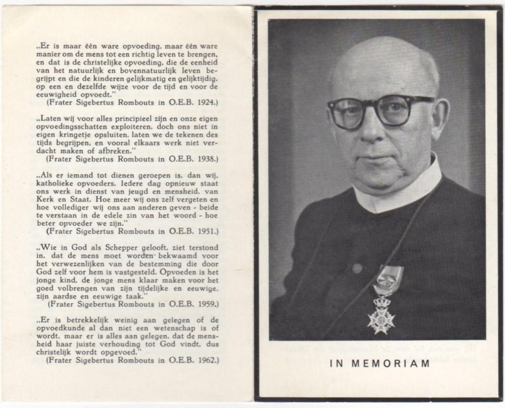 frater Godefridus Fr. Rombouts 1883 Bergeijk + 1962 Tilburg, Verzenden