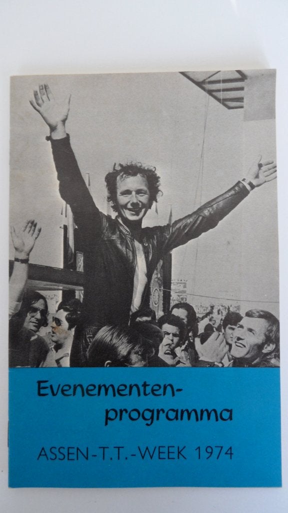 TT Assen 1974 motorwegrace evenementen programma, Verzenden, Zo goed als nieuw, Motoren