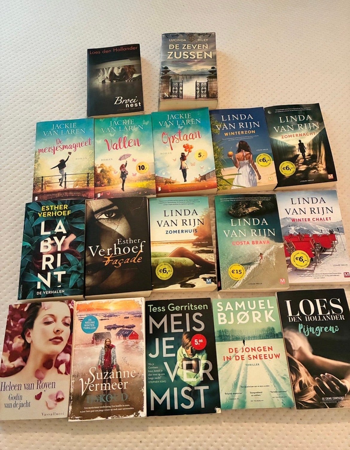 Grote collectie thrillers en romans, diverse auteurs, Verzenden, Gelezen, Nederland