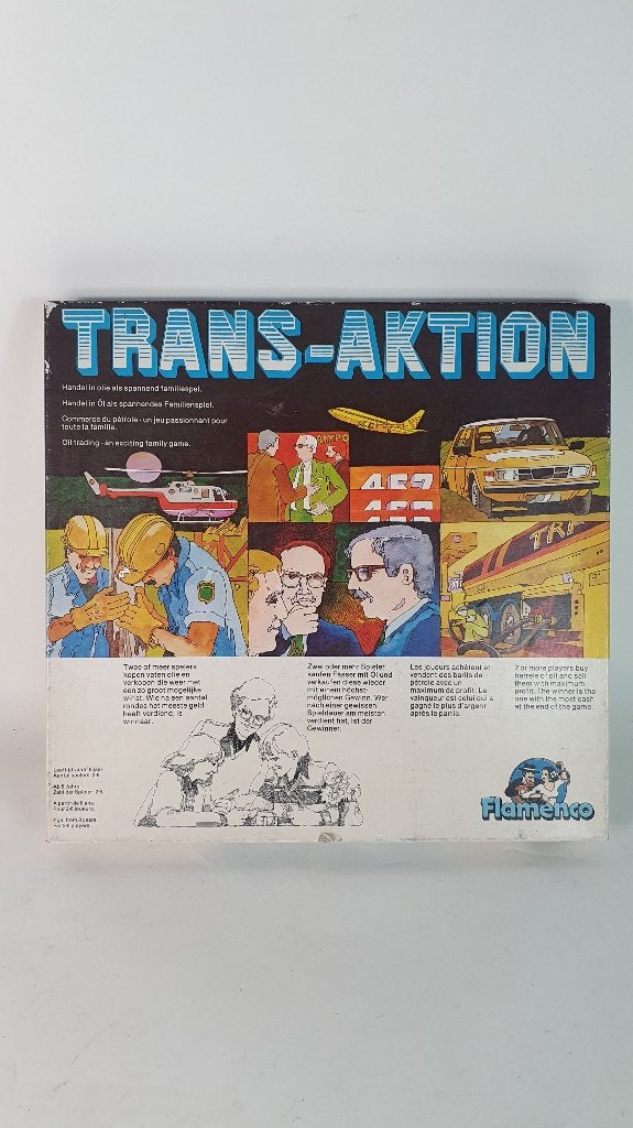 Trans-Aktion, vintage handelsspel van Flamenco. Nieuw. 8C9