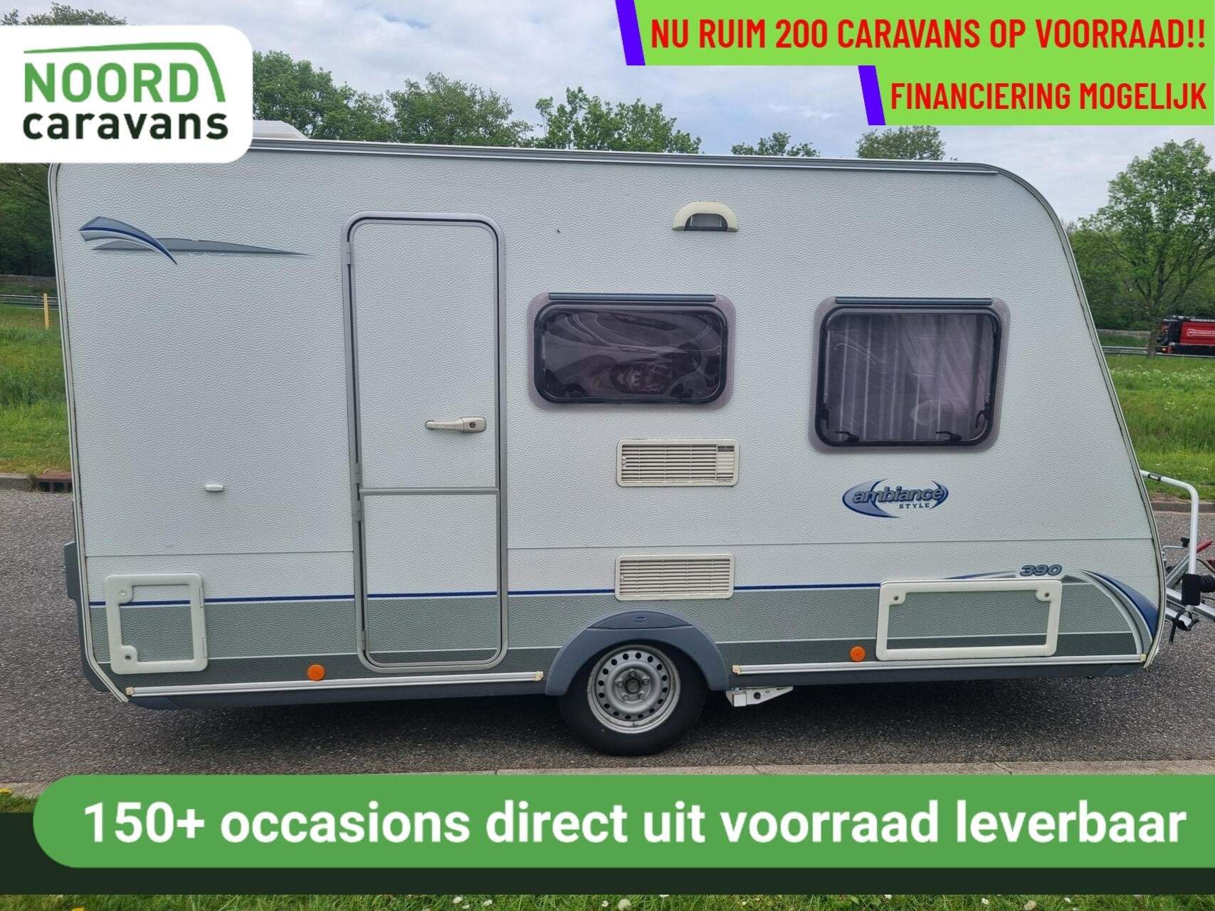 CARAVELAIR AMBIANCE STYLE 390 VOORTENT+ZAKLUIFEL+LICHTGEWICH, Bedrijf, 750 - 1000 kg, 5 tot 6 meter, Mover
