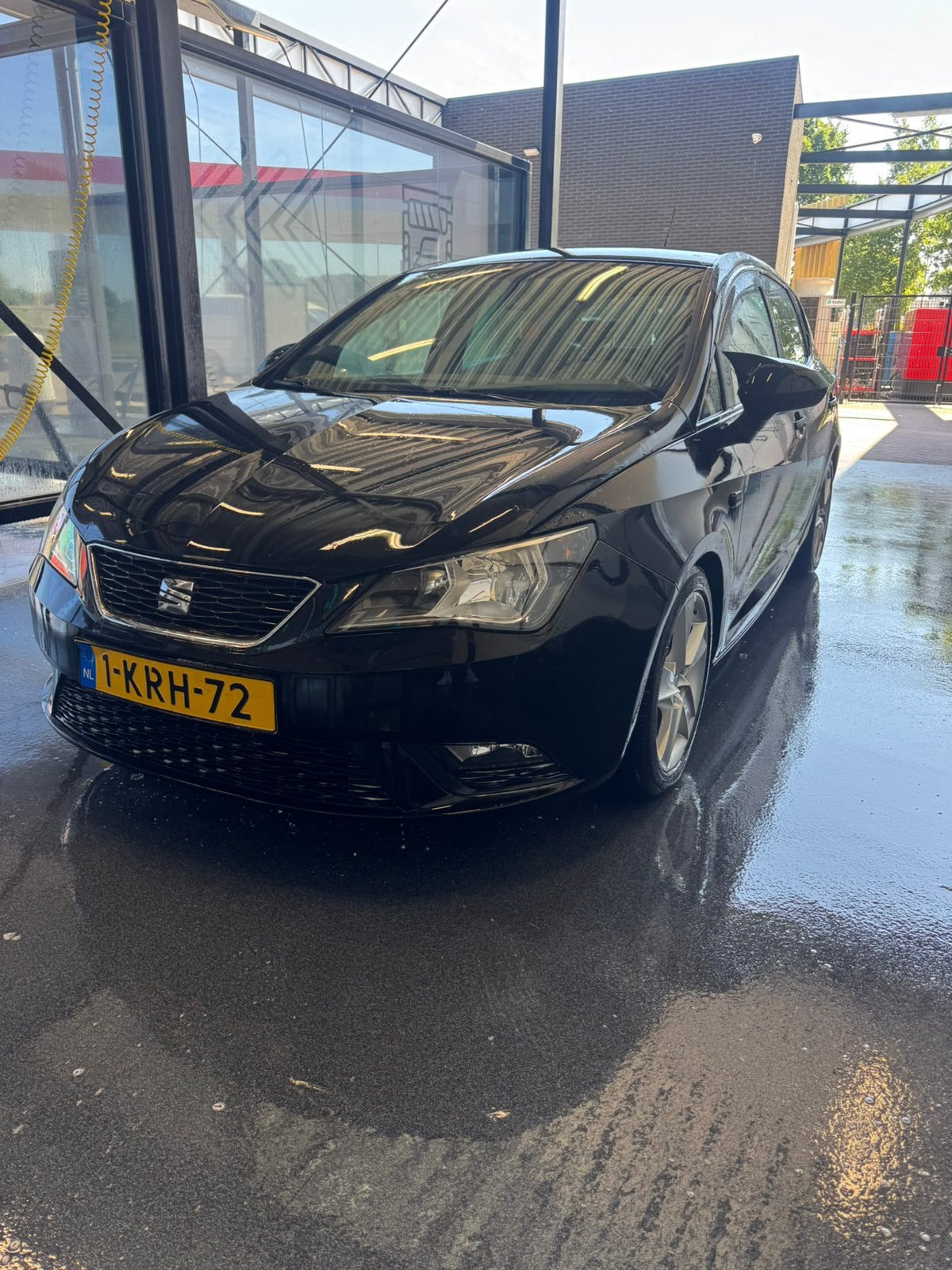 Seat Ibiza 1.2 63KW 5DRS 2013 Zwart, Auto's, Voorwielaandrijving, 40 €/maand, Zwart, Origineel Nederlands