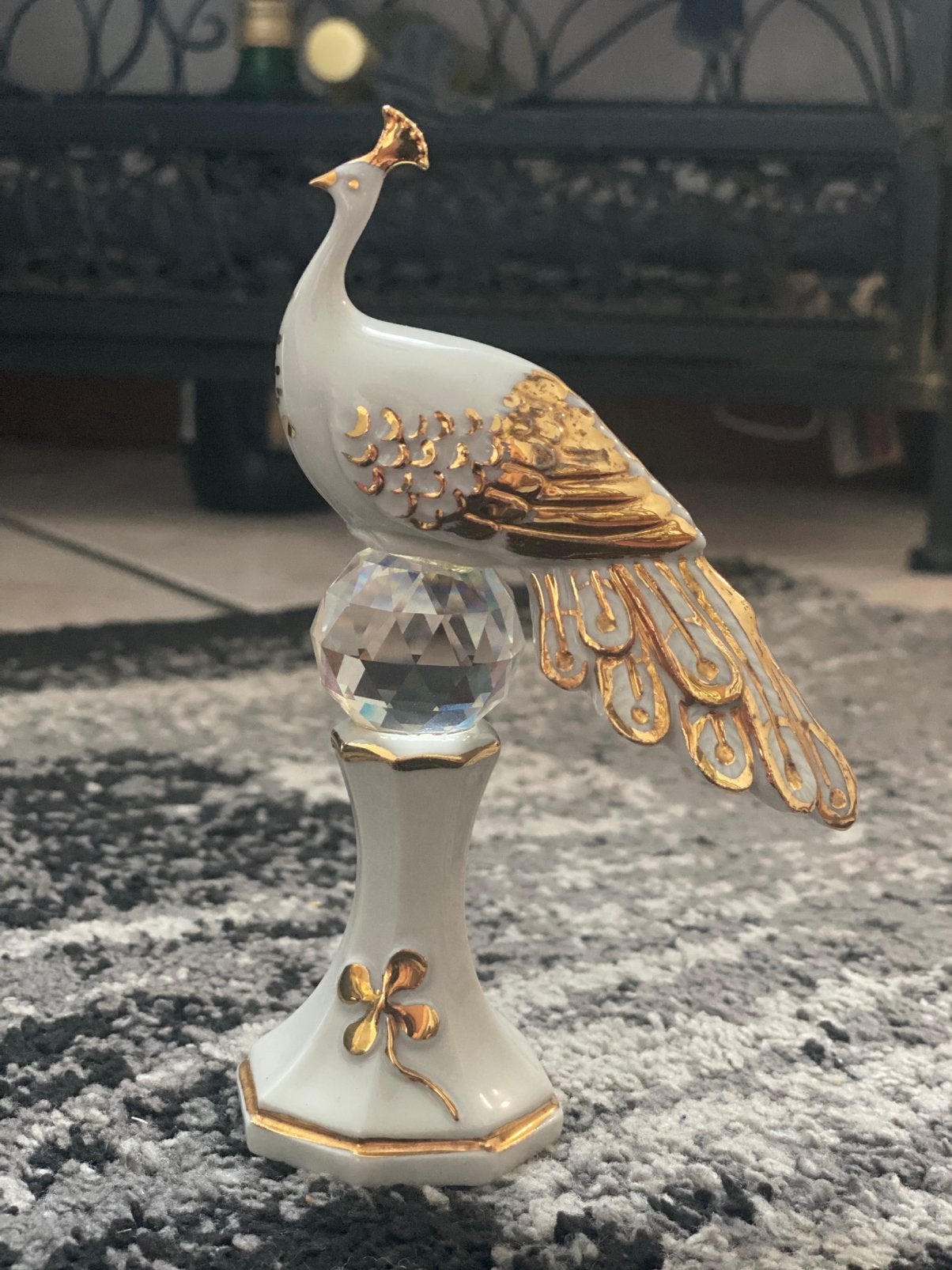 Schitterende Capodimonte porseleinen pauw, Ophalen of Verzenden