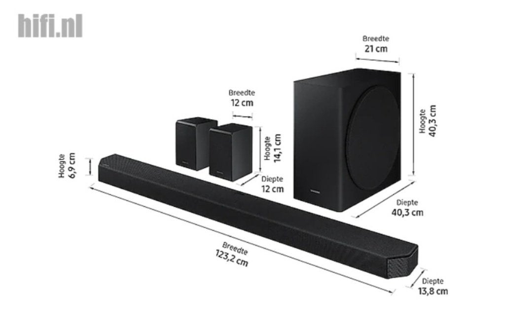 Samsung Soundbar, Soundbar, 70 watt of meer, Zo goed als nieuw, Overige spelers