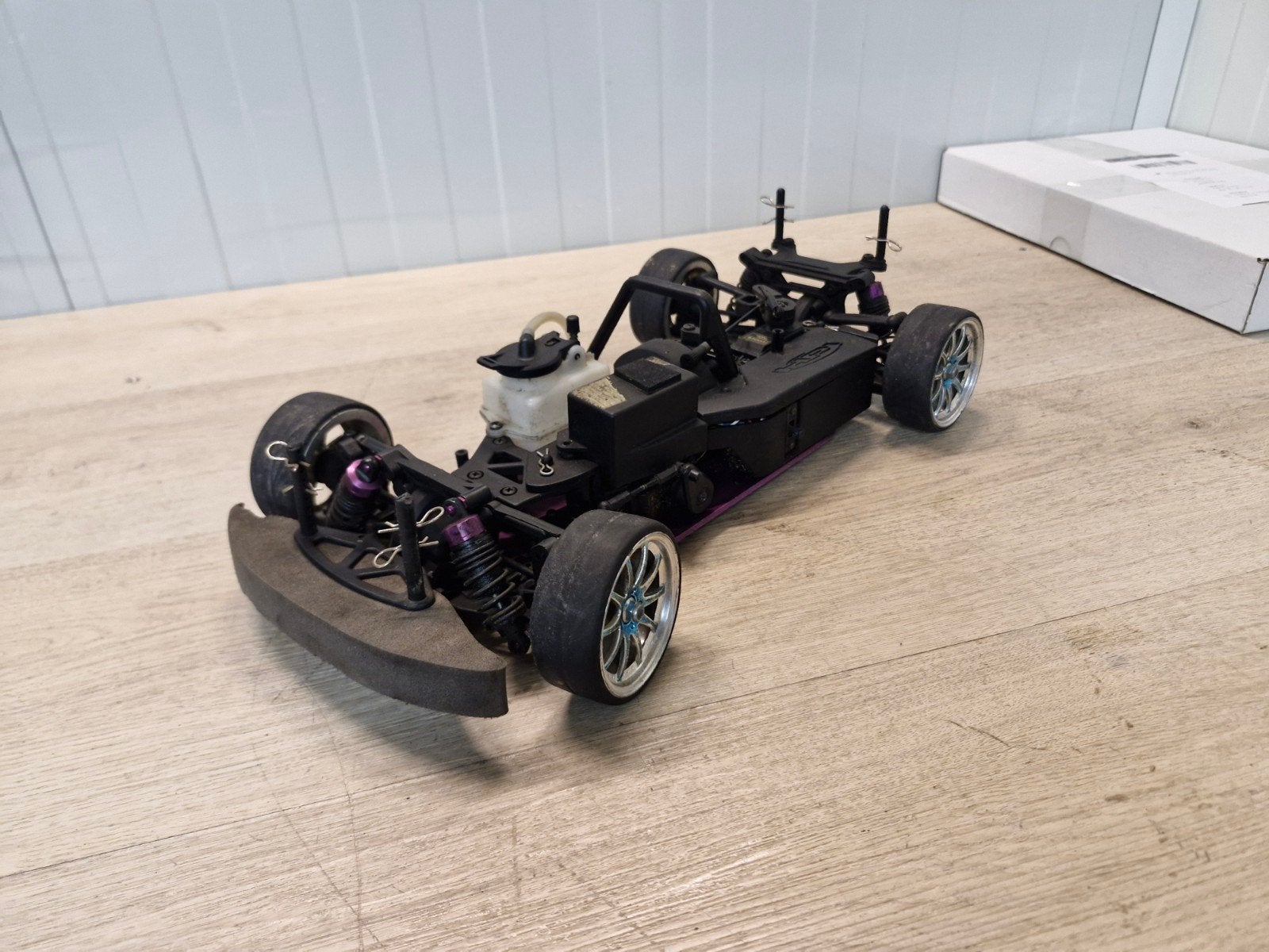 hpi rs4 chassis 1/10, Ophalen of Verzenden, Gebruikt, Nitro, Auto onroad