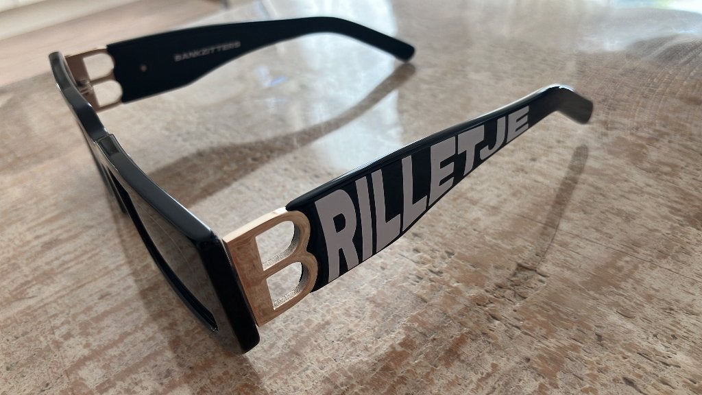 Brilletje bankzitters, Overige merken, Zonnebril, Zwart, Nieuw
