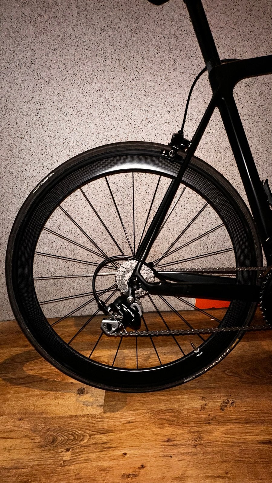 Miche Racefiets Wiel met Continental Gatorskin Band, Gebruikt, Racefiets, Carbon, Ophalen
