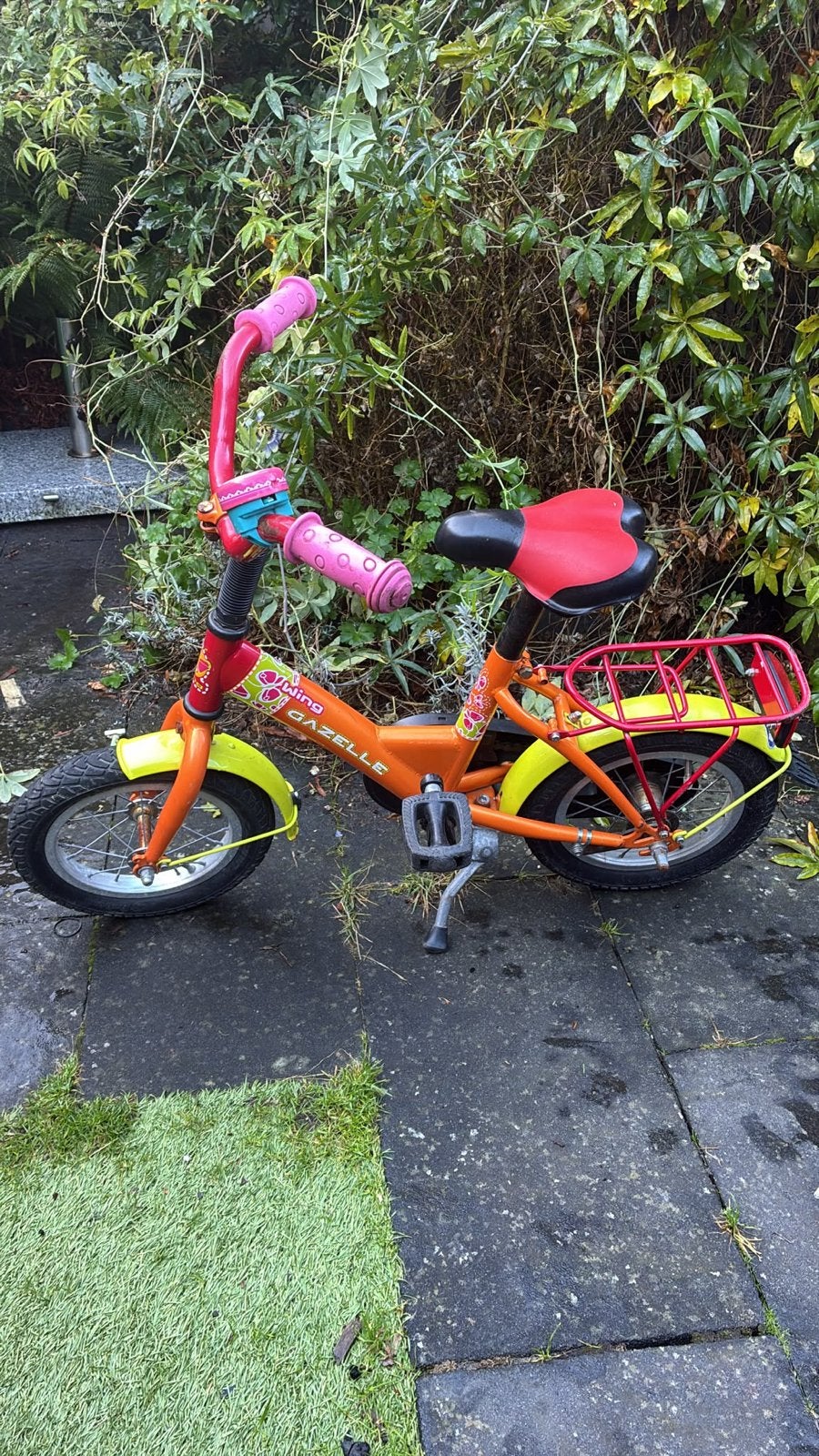 Gratis Gazelle kinderfiets, Ophalen of Verzenden, Gebruikt, Terugtraprem, Minder dan 16 inch