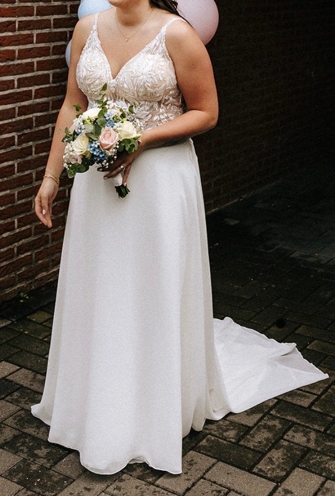 Say Yes by Amelie trouwjurk maat 44, Kleding | Dames, Ophalen, Gedragen, Wit, Trouwjurk