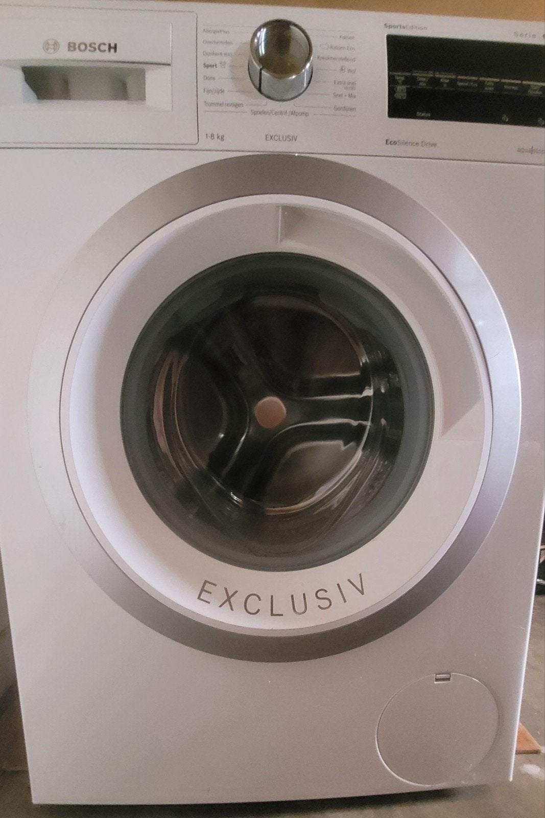 Bosch Serie 6 Exclusiv Wasmachine 8 kg EcoSilence Drive, Ophalen, 1200 tot 1600 toeren, Energieklasse A of zuiniger, 8 tot 10 kg