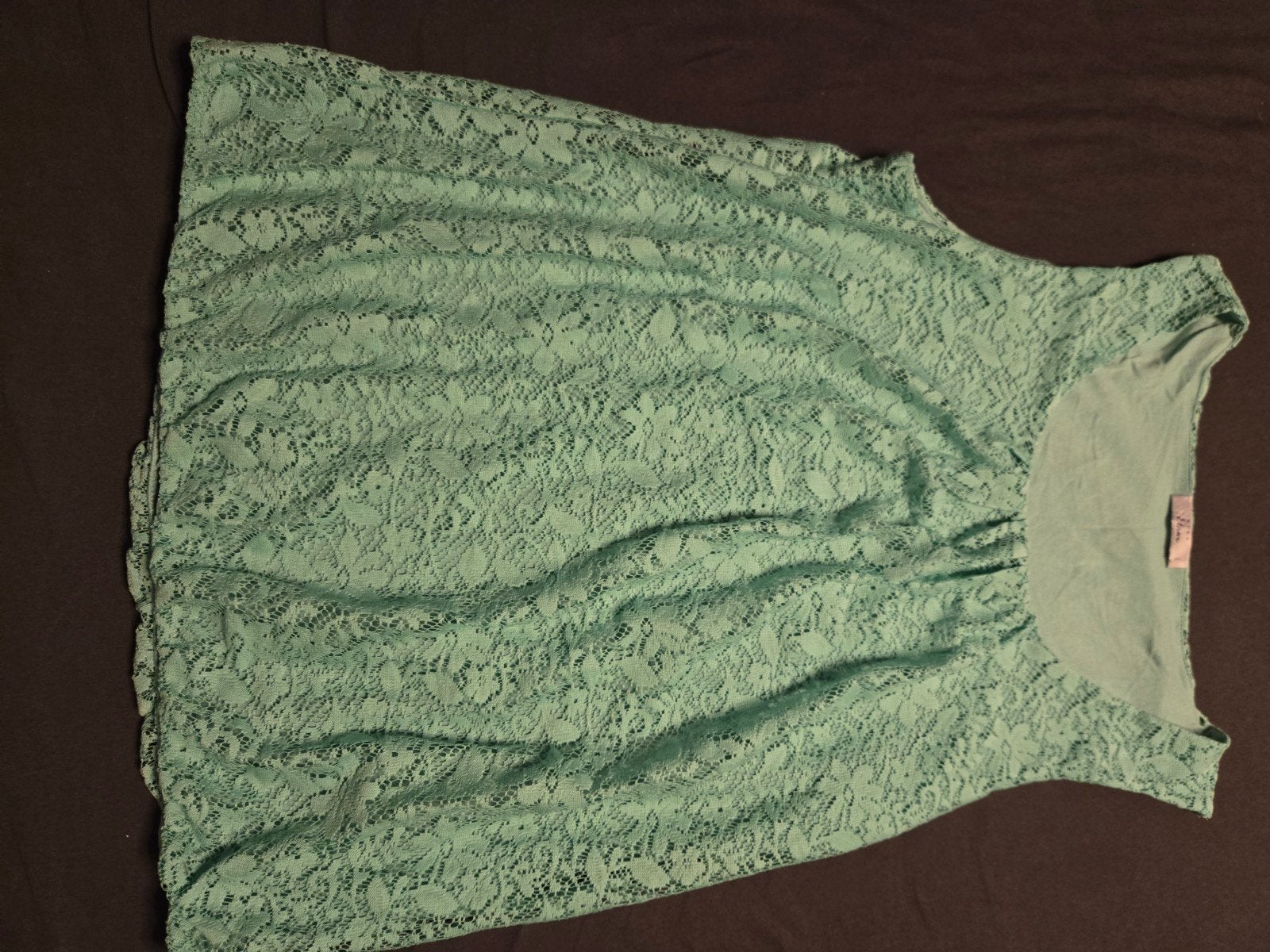 Leuke Mintgroene Top, maat L, Kleding | Dames, Maat 42/44 (L), Ophalen of Verzenden, Zo goed als nieuw, Zonder mouw