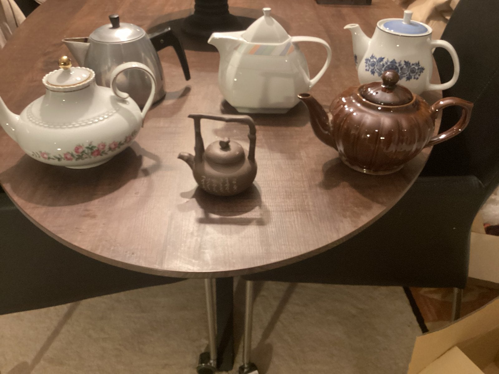Diverse theepotten, Theepot/fluitketel, Gebruikt, Ophalen of Verzenden, Metaal