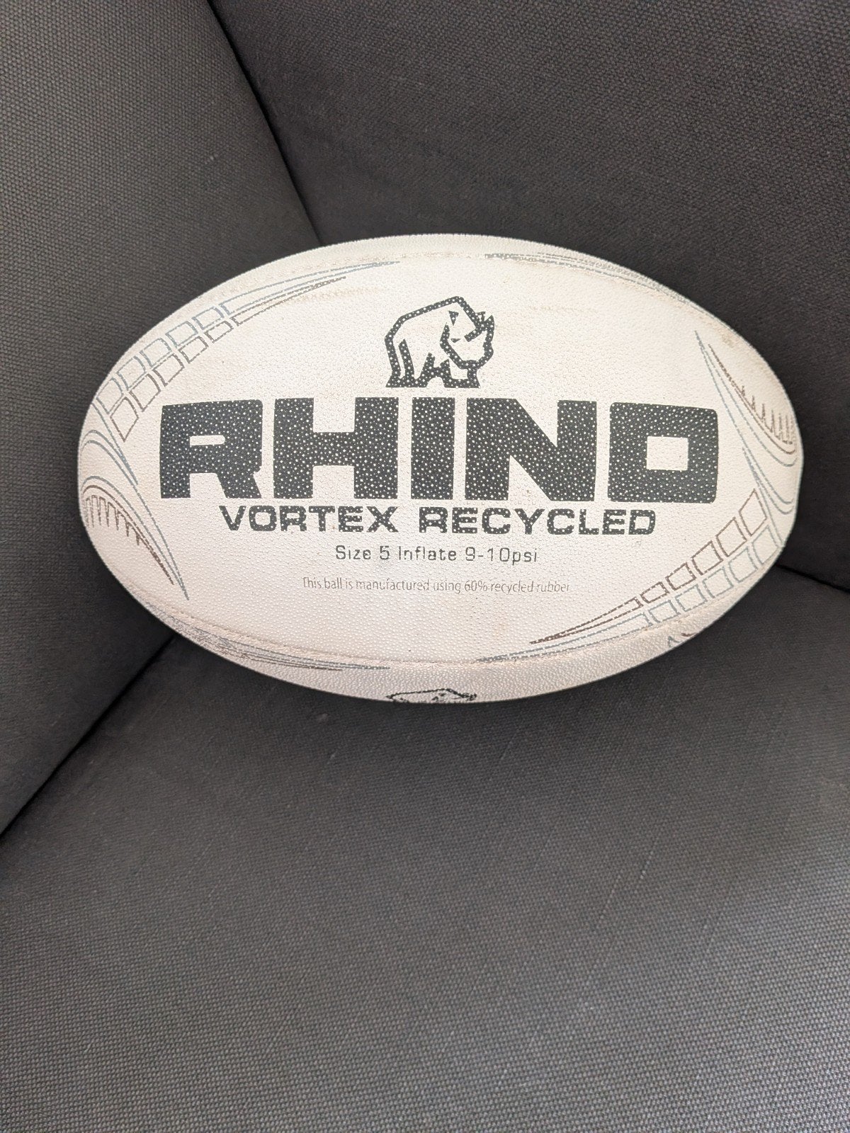 Rhino Vortex Recycled Rugbybal Maat 5, Ophalen of Verzenden, Gebruikt