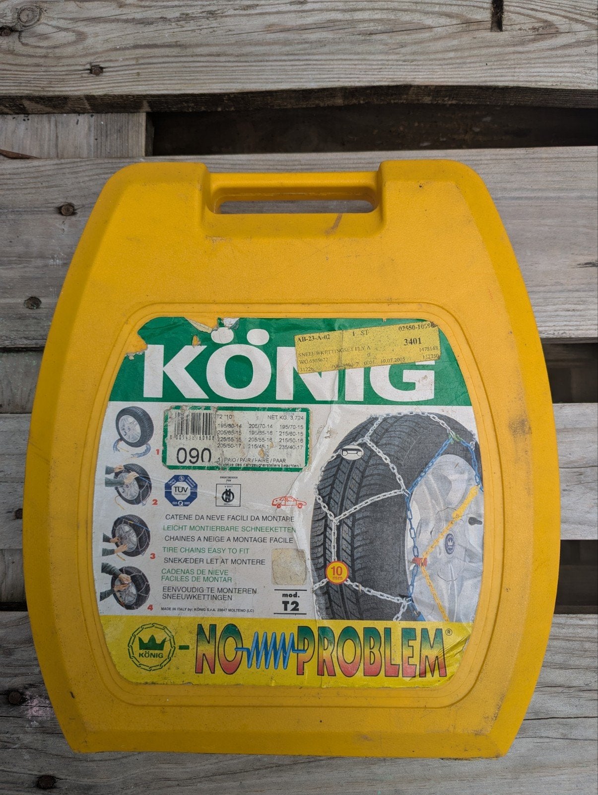 König sneeuwkettingen NO PROBLEM T2, Ophalen of Verzenden, Zo goed als nieuw
