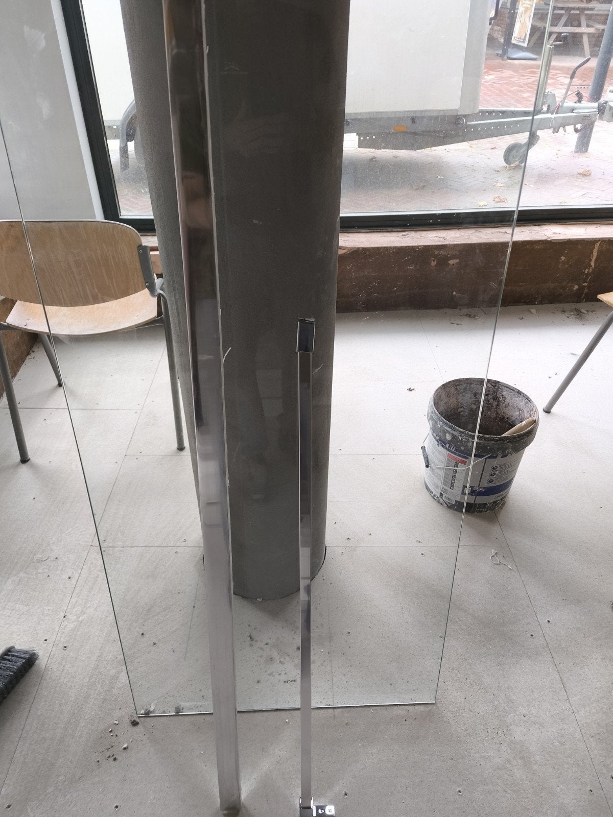 Glazen wand - Zo goed als nieuw, Ophalen, Minder dan 80 cm, 160 cm of meer, Zo goed als nieuw