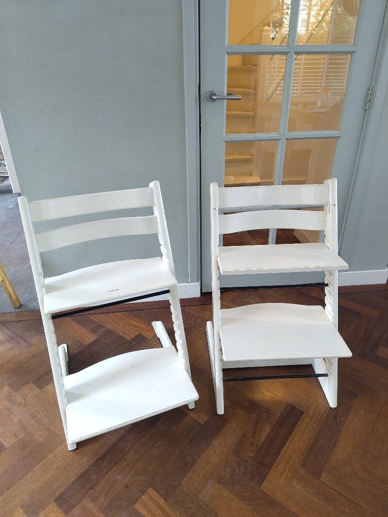 Stokke Tripp Trapp wit – nette gebruikte staat, Ophalen, Gebruikt, Meegroeistoel