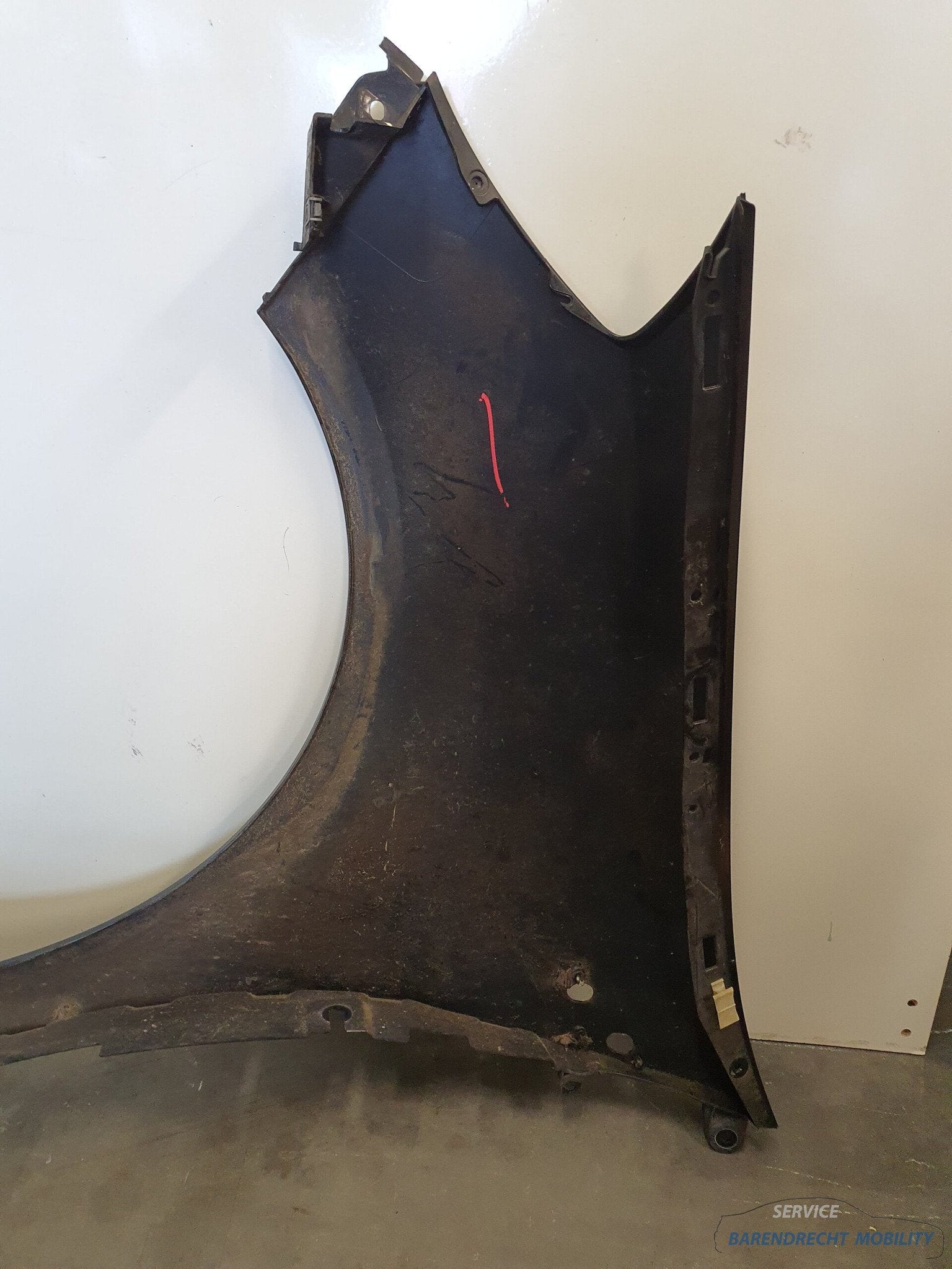 Spatbord rechts voor Renault Clio III 3 676 Noir Nacre zwart, Auto-onderdelen, Carrosserie en Plaatwerk, Renault Group, Gebruikt