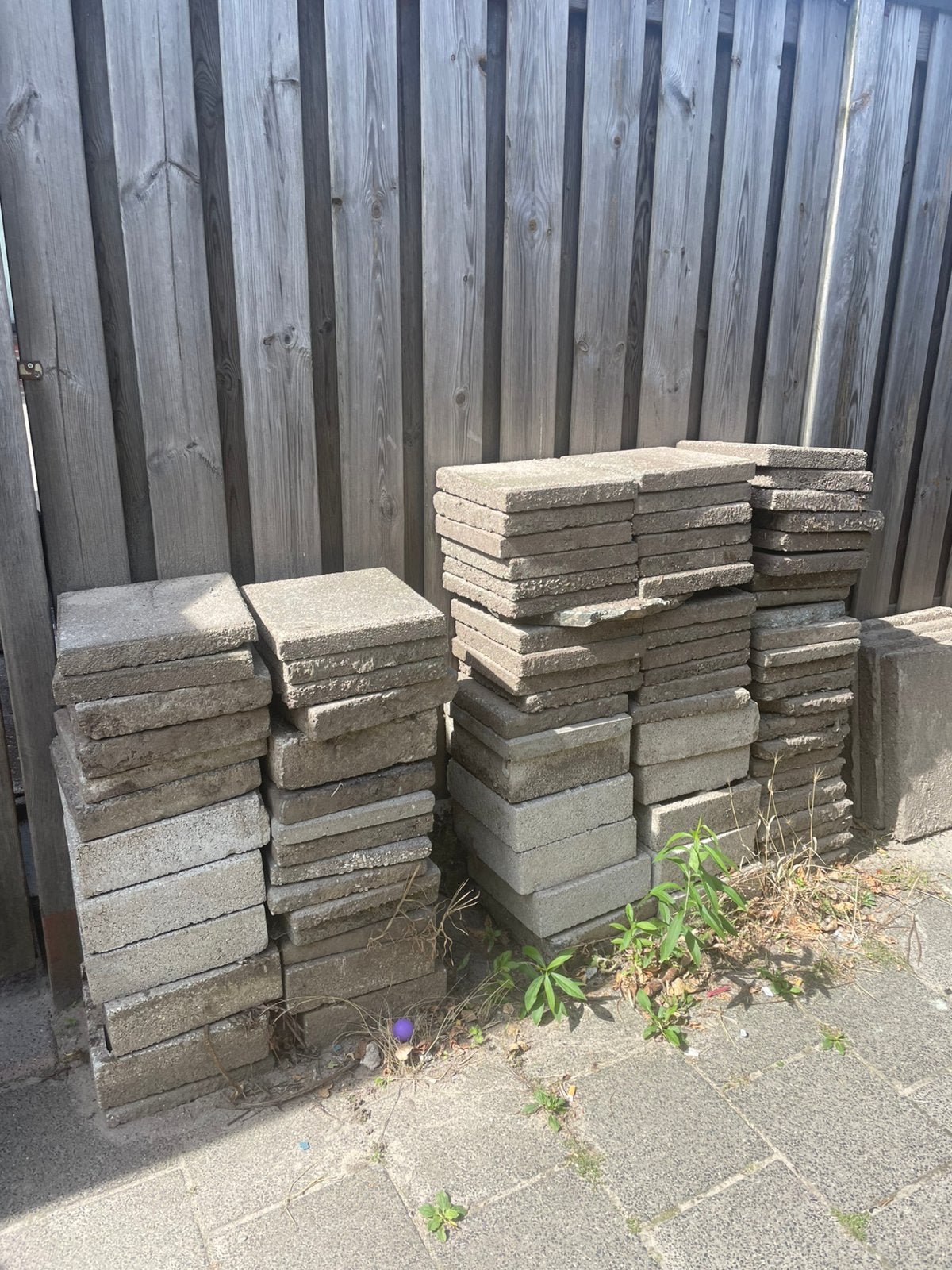 Tegels, Ophalen, Gebruikt, Beton, Terrastegels