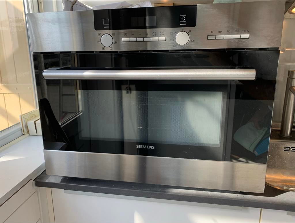 Siemens HB84H500 Inbouw Combimagnetron/Oven, Combimagnetron, Gebruikt, 60 cm of meer, Grill