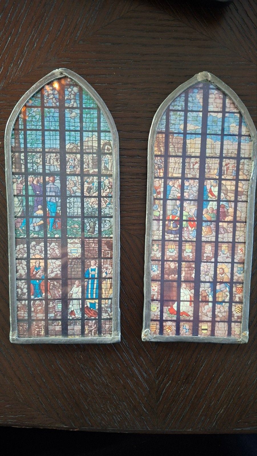 schilderijtjes glas in lood, Ophalen of Verzenden, Zo goed als nieuw