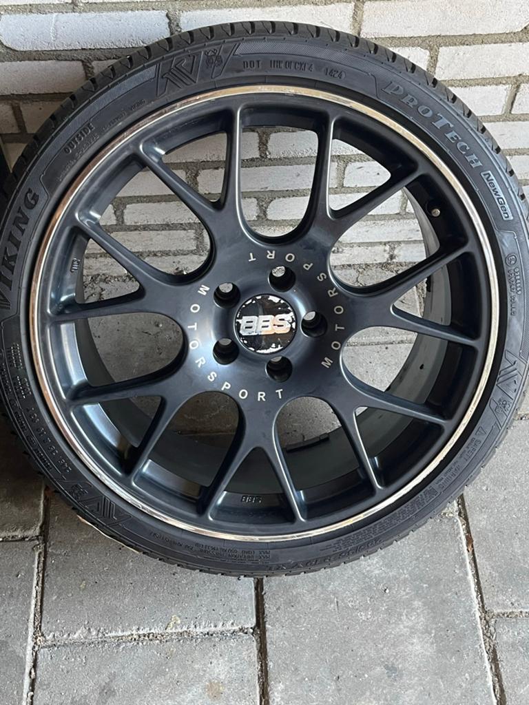 BBS CH-R 5x112 19 inch velgen met goede banden, Auto-onderdelen, Banden en Velgen, Banden en Velgen, Personenwagen, Zomerbanden