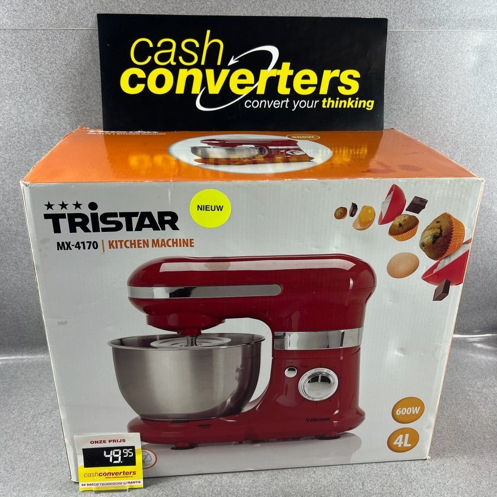 Tristar MX-4170 Keukenmachine Rood | Nieuw in doos | 413702, 4 liter of meer, Nieuw, 3 snelheden of meer, Ophalen of Verzenden