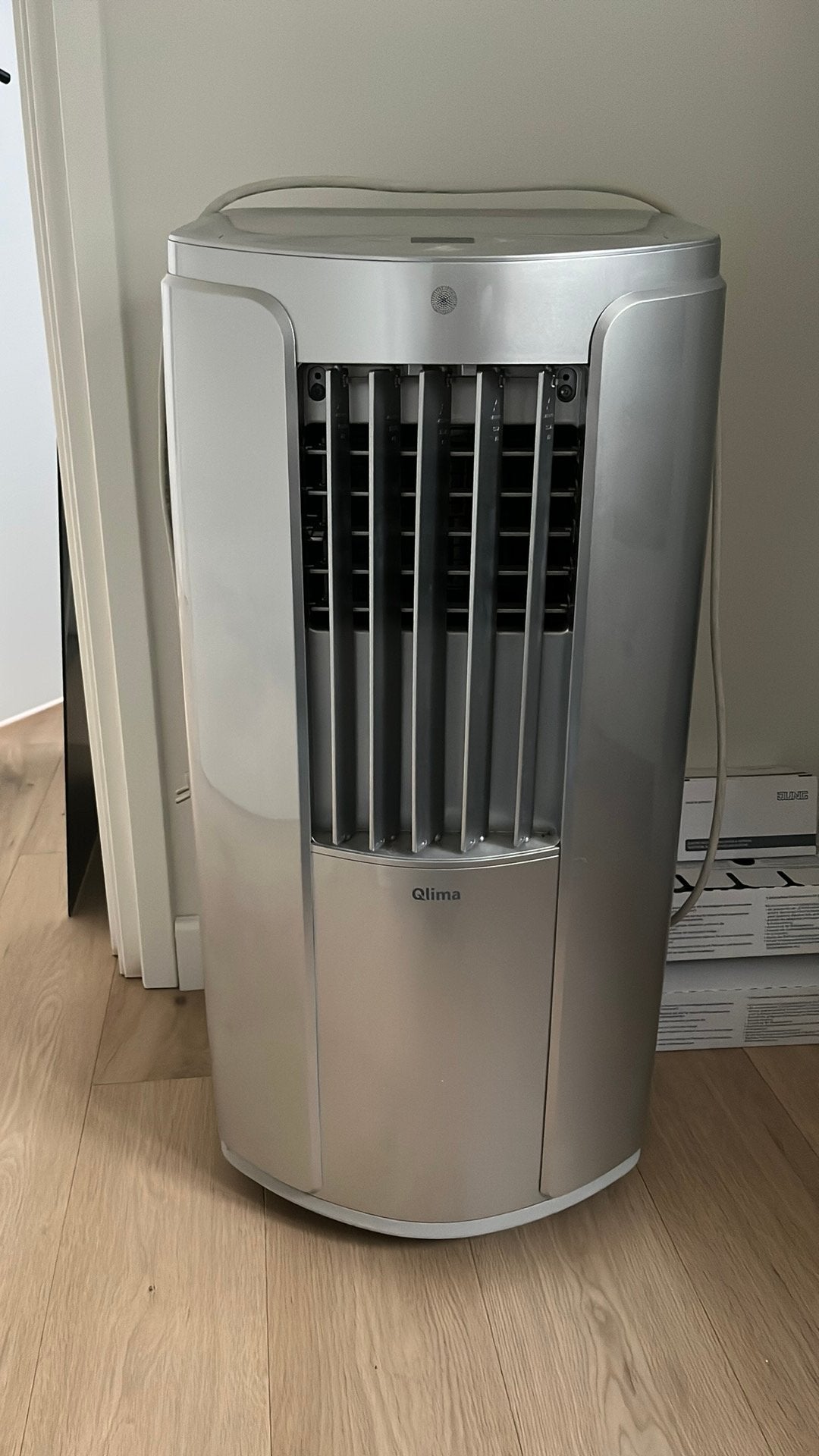 QLIMA P432 mobiele airco, Witgoed en Apparatuur, Ophalen, 3 snelheden of meer, Zo goed als nieuw, Afstandsbediening