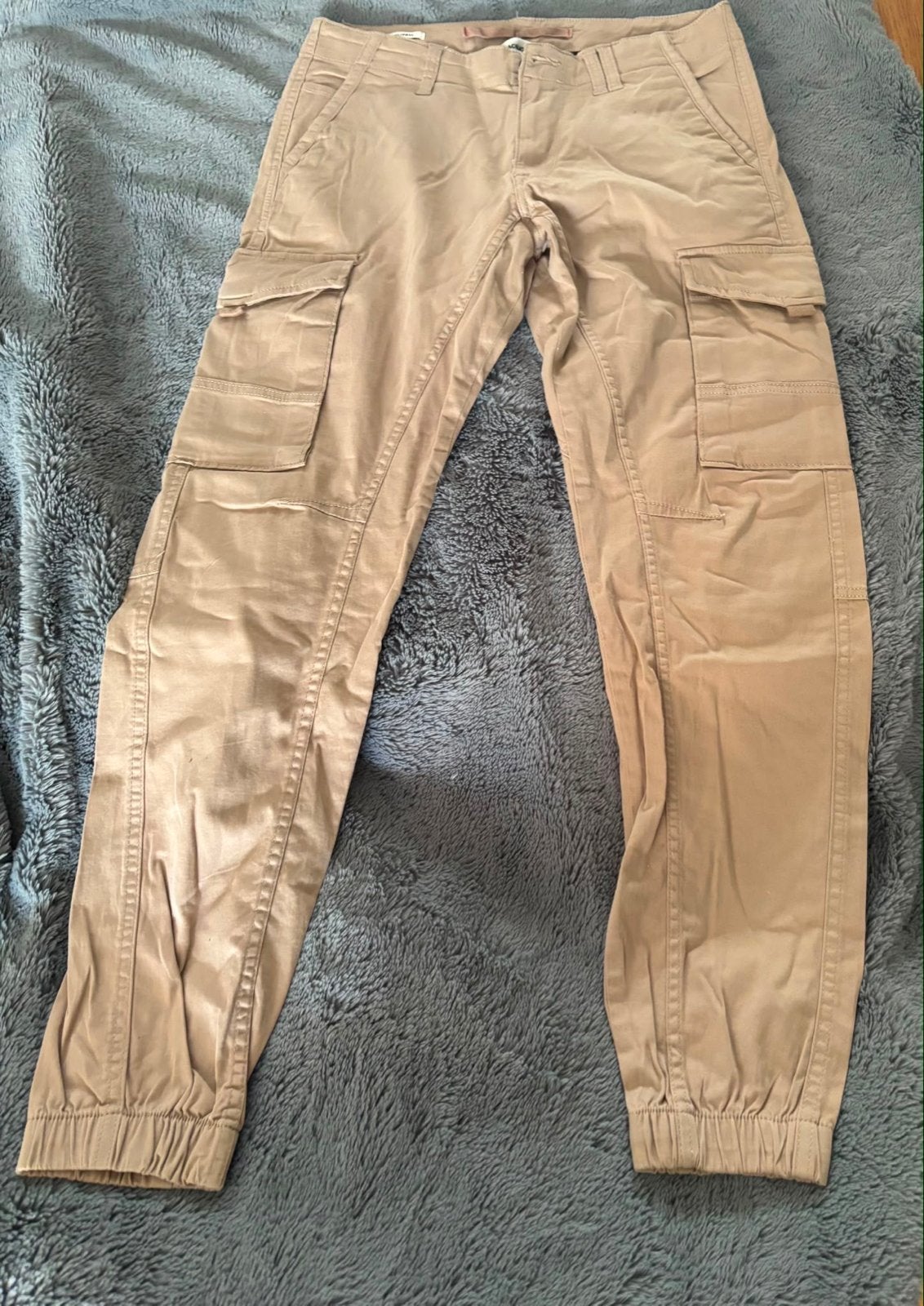 Jack & Jones Cargo Broek Nieuw Maat 31/22, Ophalen of Verzenden, Nieuw, Maat 48/50 (M), Beige