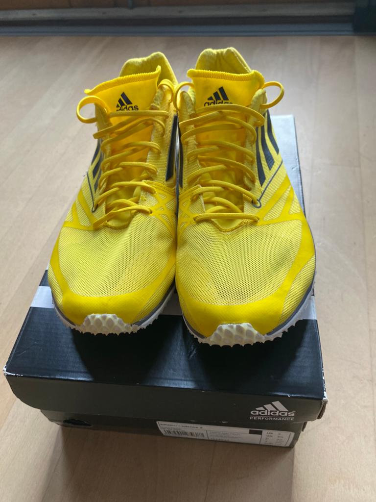 Adidas Adizero spikes en wedstrijdschoenen, Adidas, Gebruikt, Ophalen of Verzenden, Spikes