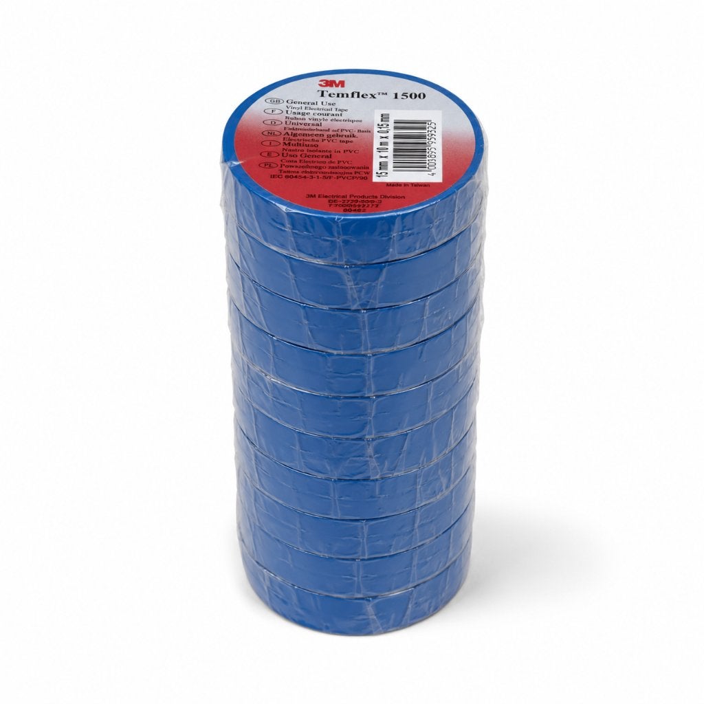 3M Temflex 1500 isolatietape – blauw – 10 rollen, Overige merken, ., Overige typen, Nieuw
